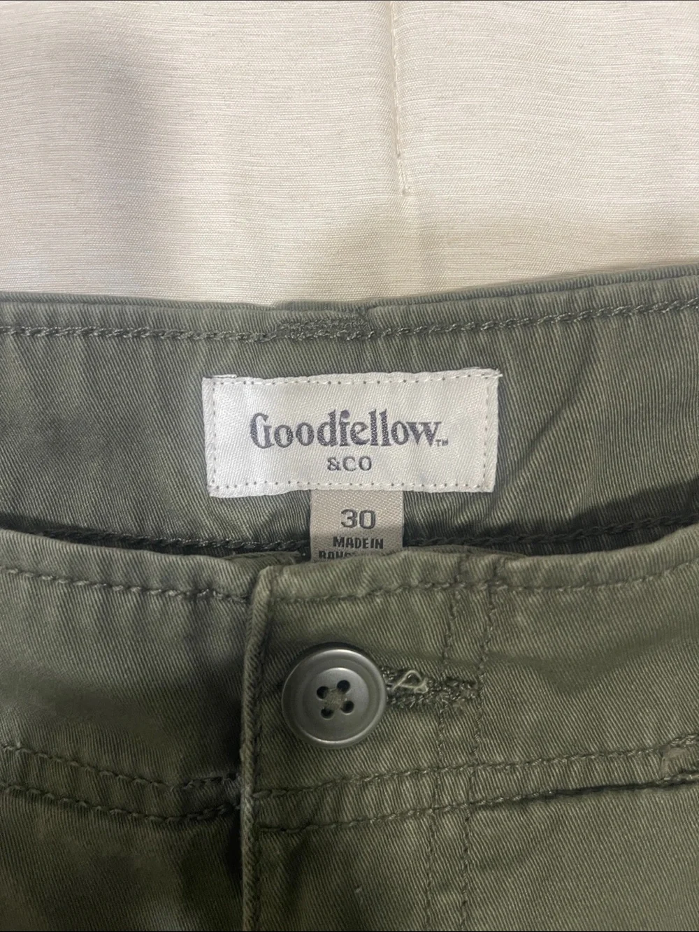 Goodfellow & Co Olive Green Cargo Shorts - Utility Pockets